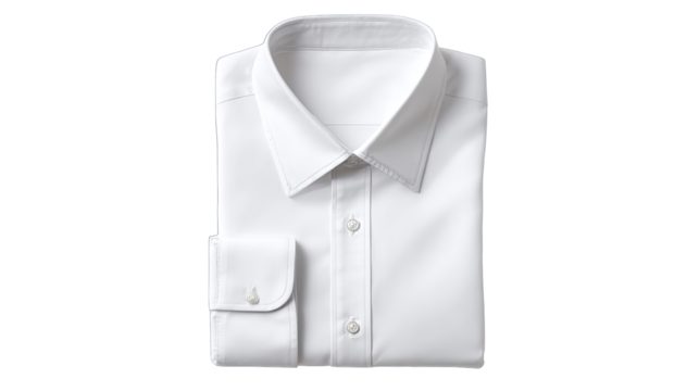Folded white dress shirt (3)