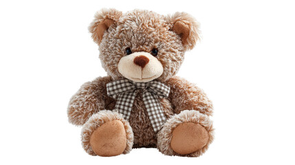 Obraz premium Plush teddy bear toyTransparent background, PNG file