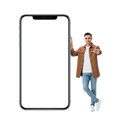 Mobile App Promotion: Casual Style Meets Digital Innovation with Smartphone Display
