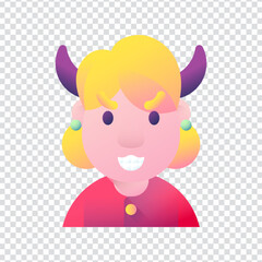 Evil Devil Horns Icon