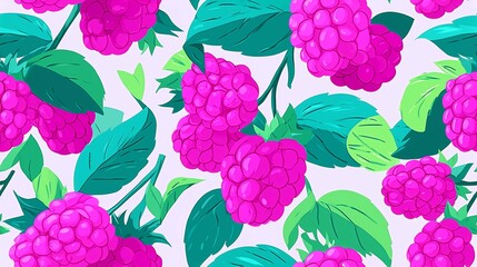 Seamless Pattern Mulberry Illustration