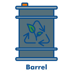 Barrel Line Color Icon Style