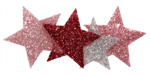 red star isolated on white background