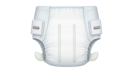 Isolated baby diaper for hygiene, absorbency, and protection from soiled clothing and bedding