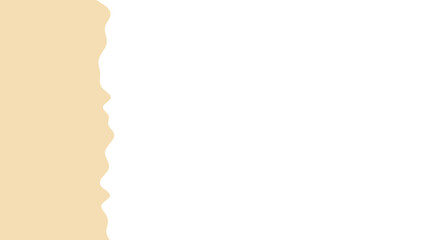 Minimalist graphic featuring a soft wavy beige border on a clean white background, ideal for copy space, web design, or simple branding.