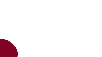 Minimalist abstract design featuring a dark red quarter circle against a clean white background. Ideal for modern graphics, presentations, or branding elements.