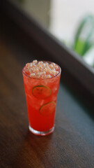 Berry tea has a sweet and aromatic taste of strawberries and raspberries.