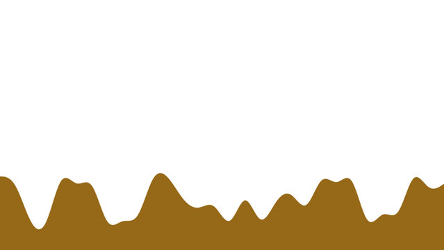Viscous brown drip or melted chocolate on white, offering a sweet, appetizing background for food, confectionery, and packaging designs.