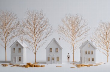 house in the snow