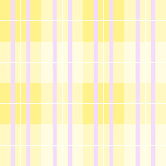 Yellow and Pink Plaid Seamless Pattern Checkered Background