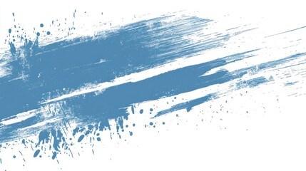 Obraz premium Abstract painted brushstroke with splatters