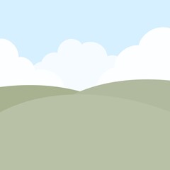Fototapeta premium landscape with hills