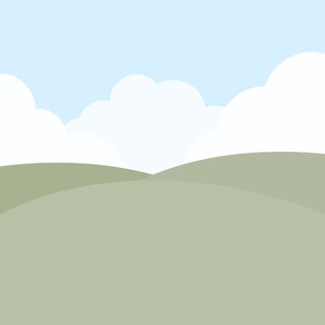 landscape with hills