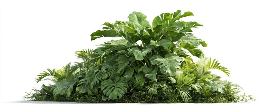 Lush tropical foliage cluster (7)