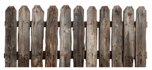 Aged wooden picket fence (2)