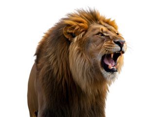 Majestic Roaring Lion: Powerful Wildlife Photography