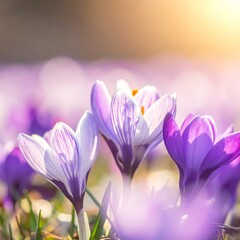 Fototapeta premium Spring Crocus Blossoms (1)