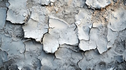 Abstract Cracked concrete wall broken wall at the outside cement corner that effected with earthquake and collapsed ground,wall with crack texture.