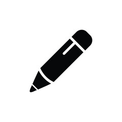 Pencil icon vector logo design template flat style