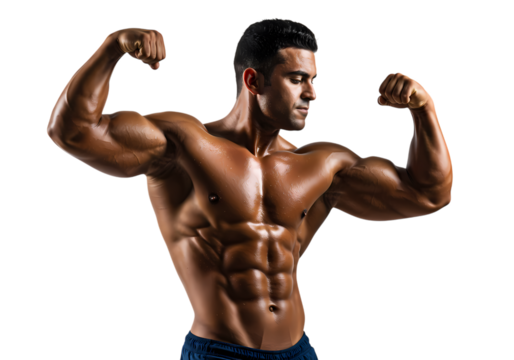 Muscular Man: Bodybuilding, Fitness, and Strength - Powered by Adobe