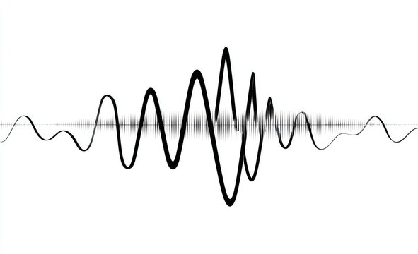 Abstract waveform graphic