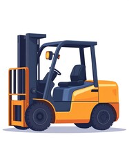 Cartoon forklift illustration