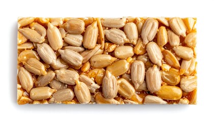 Sweet, crunchy bar of nuts