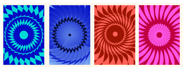 Holographic gradient swirl, futuristic spiral background template, neon radial pattern design, cyber aesthetic vortex, retro wave burst texture, synthwave inspired backdrop, 80s style gradient flow