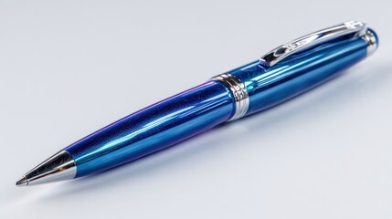 Blue ballpoint pen
