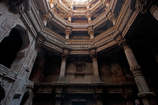 Adalaj ni Vav Adalaj Stepwell Rudabai Step well Ahmedabad Gandhinagar Gujarat India