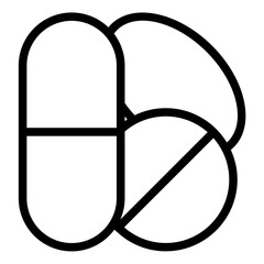 Medicine icon in vector illustration