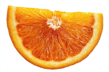 Close-up of a bright orange slice