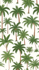 Tropical palm trees pattern (1)