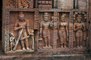 indian stone relief sculptures Udayagiri Khandagiri cave Kattaka Gumpha Cuttack caves Bhubaneswar Orissa Odisha India