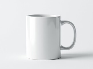 Blank white mug, simple and clean design