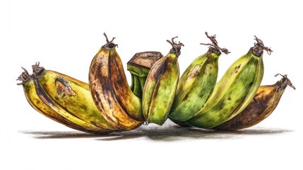 Bunch of ripe bananas