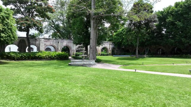 Exploring Shot Of Magnificent Hacienda Resort In Cocoyoc Morelos , Mexico