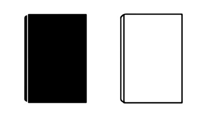 Black and white book icons side by side 1.