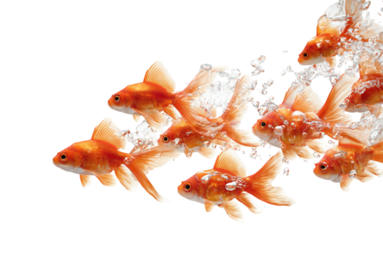 Surreal Fish Swimming Through the Air