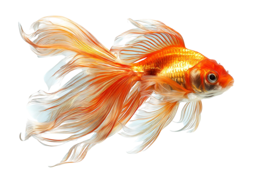 Surreal Fish Swimming Through the Air