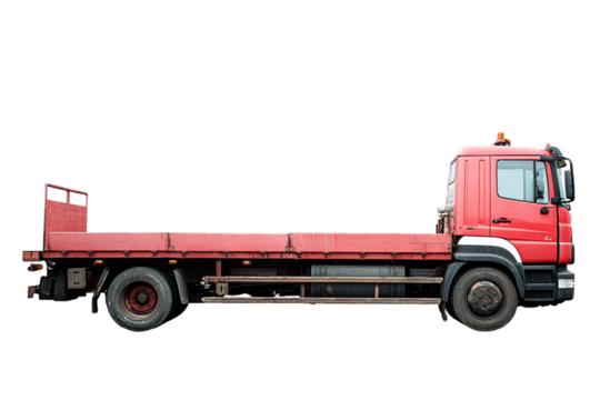 Flatbed Truck - Isolated Vehicle 3D Render