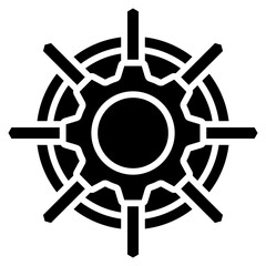 Obraz premium Control glyph icon