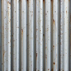 Rusty Metal Surface with Vertical Stripes and Grunge Texture