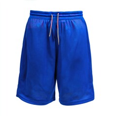 Royal blue athletic shorts,  lightweight,  drawstring waist