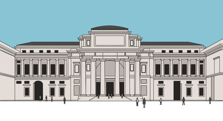 Fototapeta premium Museo Nacional de Arqueología in Madrid, Spain