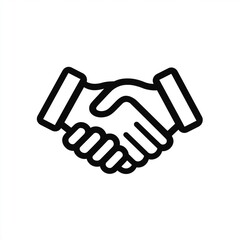 Fototapeta premium Symbolic handshake representing partnership, agreement, and successful collaboration, perfect for business concepts