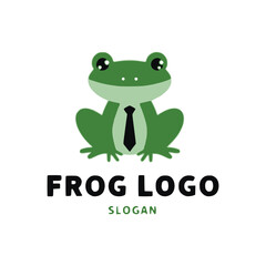 Frog logo design vector illustration