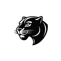 Obraz premium Wild animal sign. Panther head vector