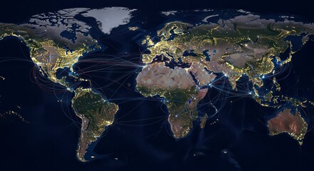 Electric Planet - A Dazzling Satellite View of Earths Night Lights.
