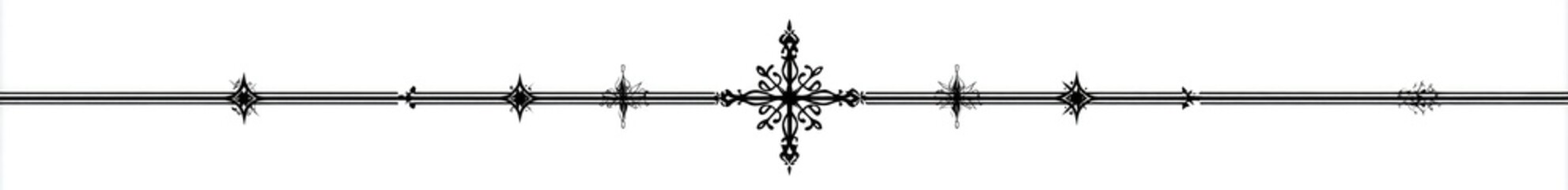 Abstract black and white line art with a central symmetrical design